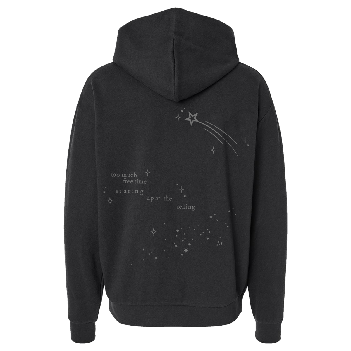 silent treatment Black Hoodie Back