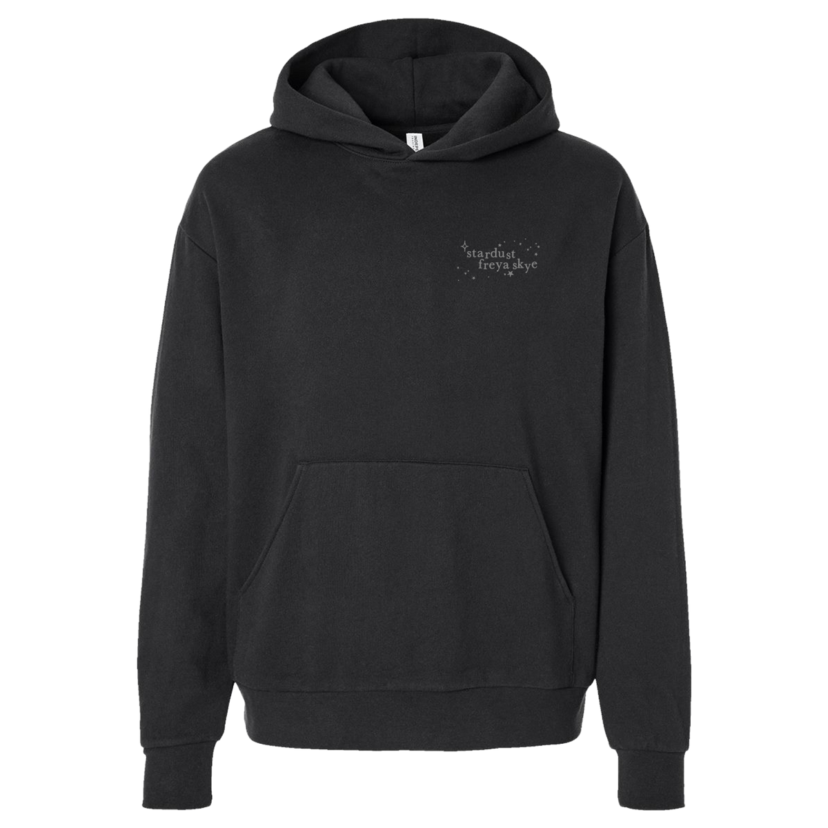 silent treatment Black Hoodie Front